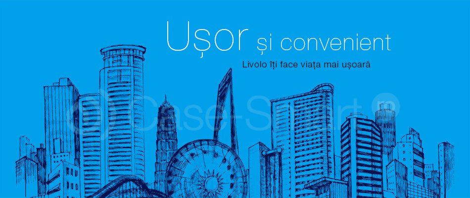 Rama cvintuplu din sticla Livolo