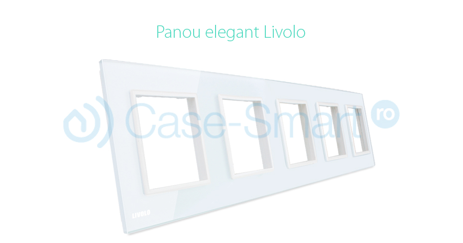 Rama cvintuplu din sticla Livolo