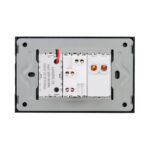 Intrerupator Simplu + Priza Ingusta si USB A+C cu Rama din Sticla LUXION, Standard Italian, 3M