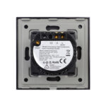 Intrerupator Simplu cu Revenire Curent Continuu 12/24V cu Touch din Sticla LUXION