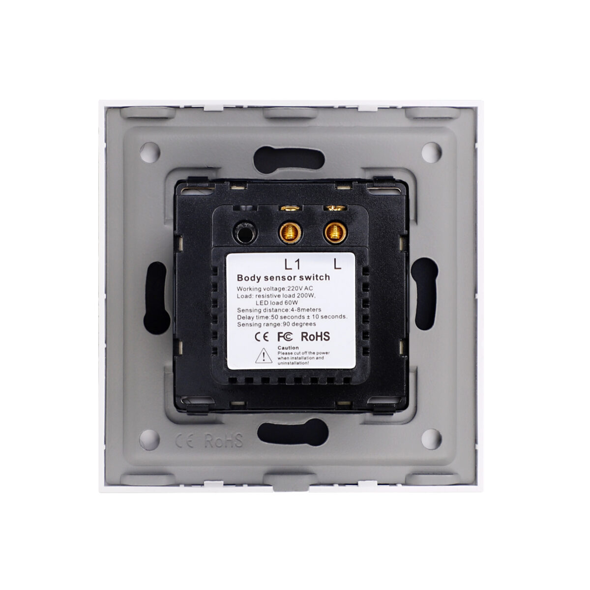 Lampa de Veghe cu Senzor de Miscare LUXION cu Rama din Sticla