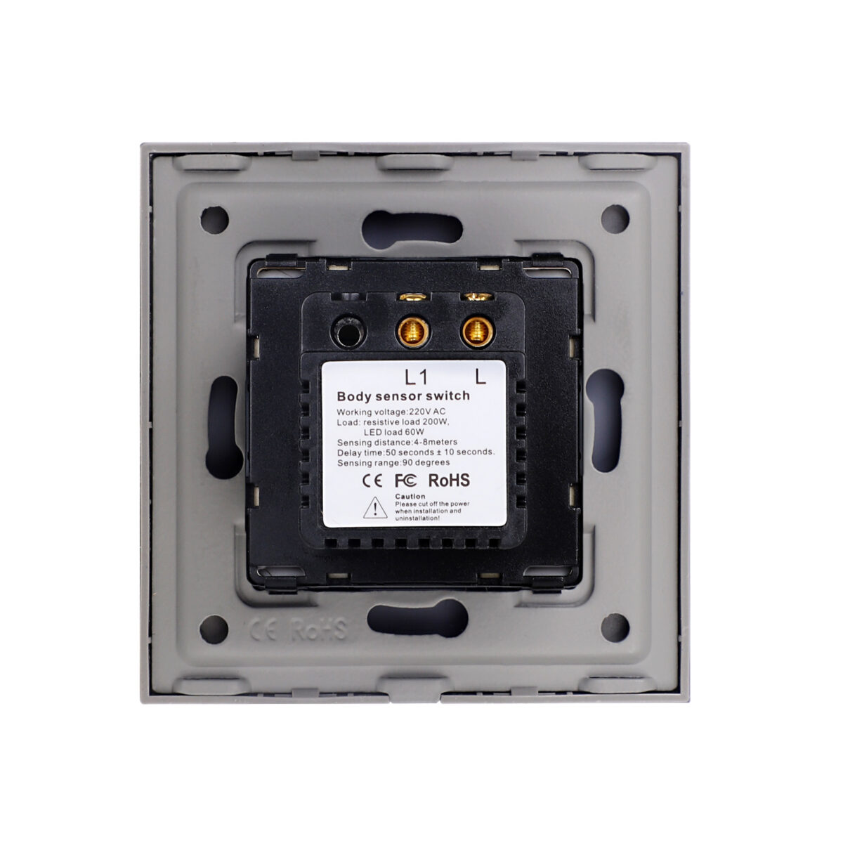 Lampa de Veghe cu Senzor de Miscare LUXION cu Rama din Sticla