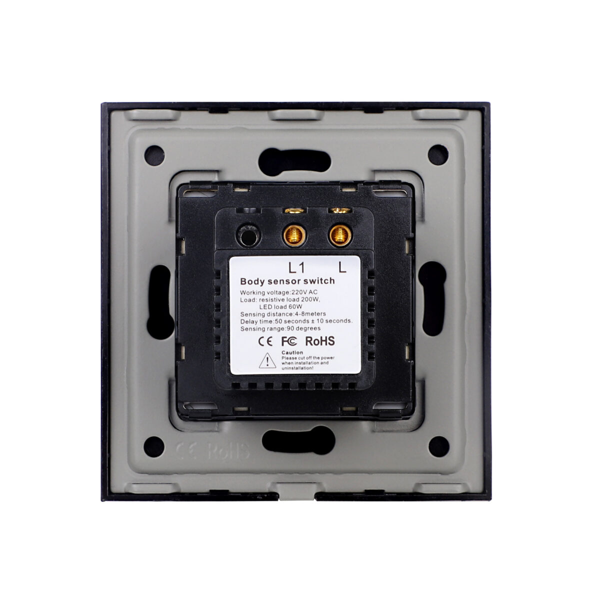 Lampa de Veghe cu Senzor de Miscare LUXION cu Rama din Sticla